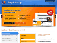 Tablet Screenshot of easyjobscript.com